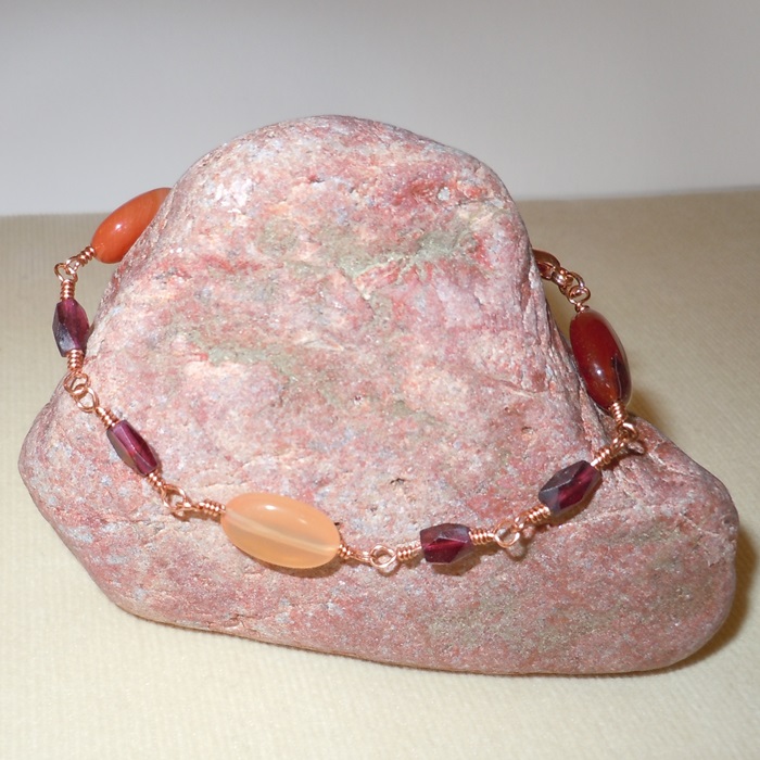 Carnelian & Garnet Bracelet