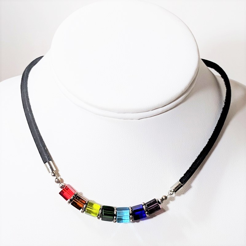 Chakra Cube Choker