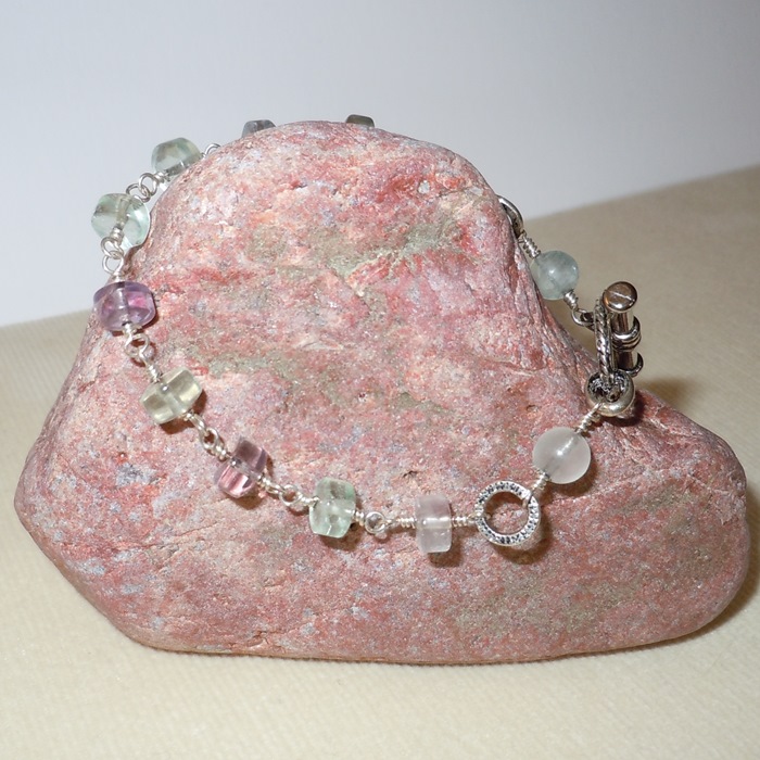 Fluorite Strand Wrap Bracelet