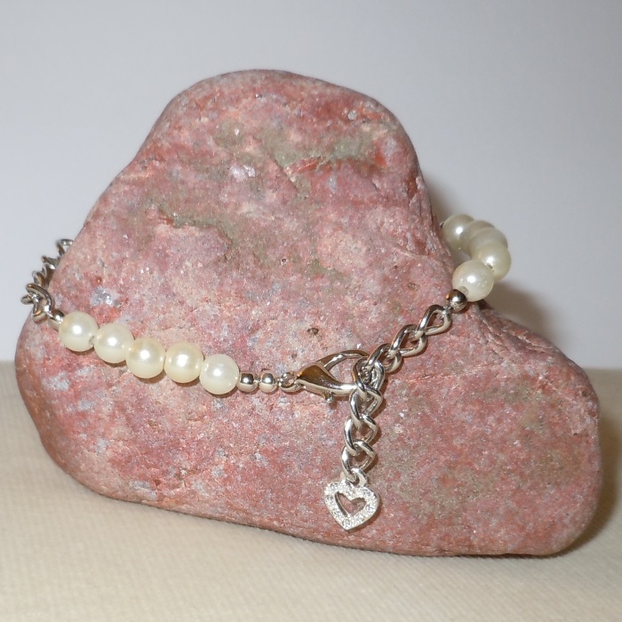 Glass Pearl Chain Link