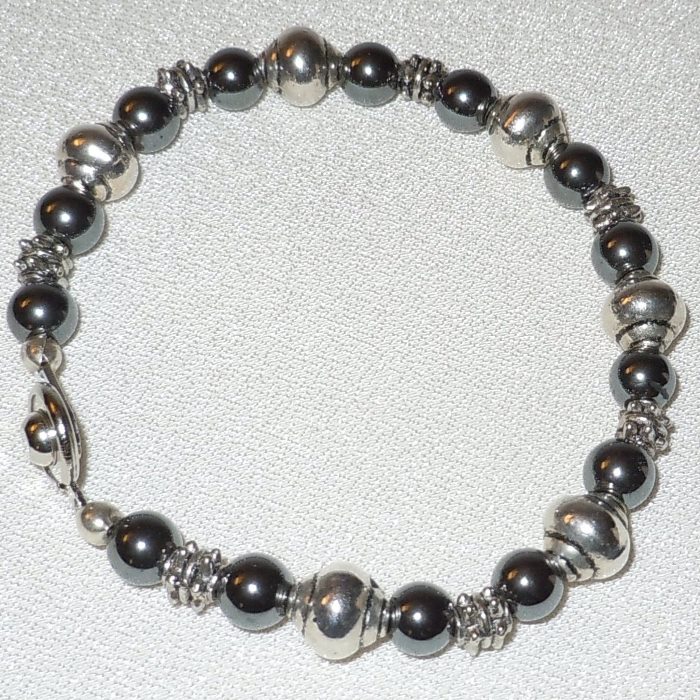 Tones of Silver & Gray Bracelet